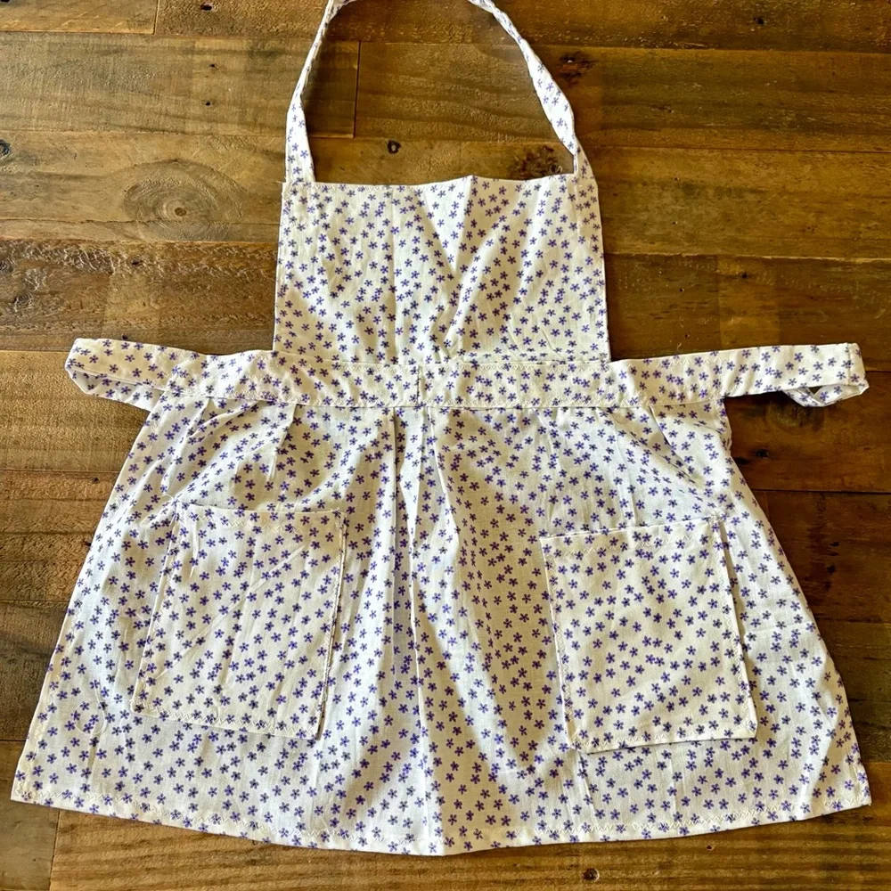 Toddler Apron with Blue Star Print